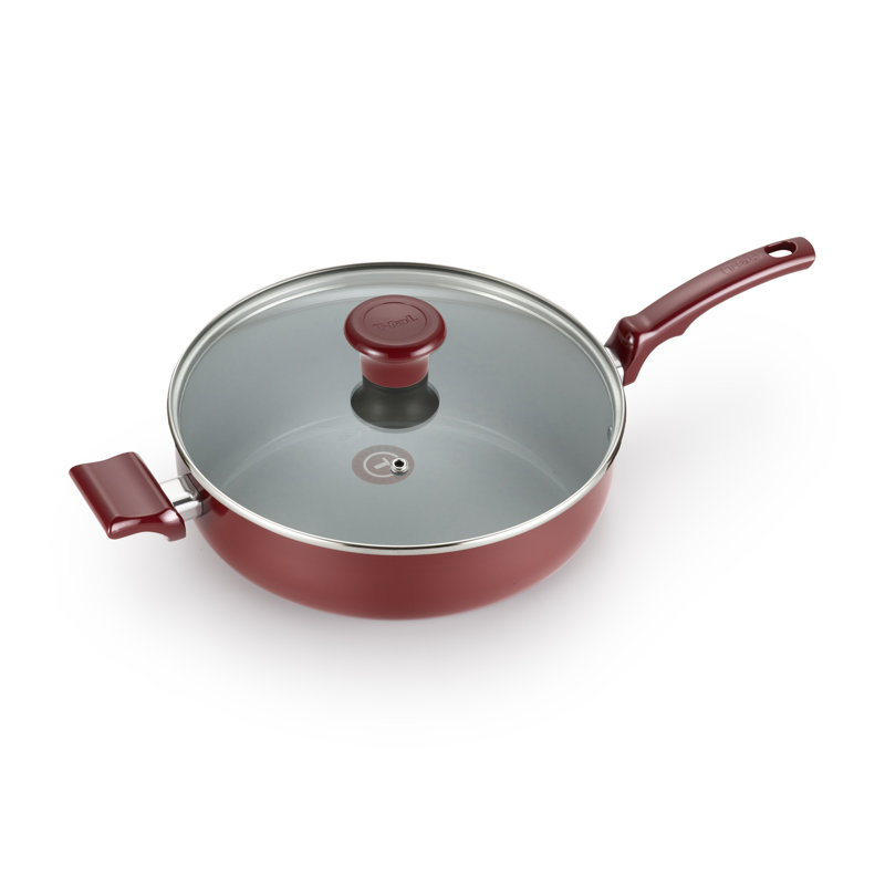 T-fal Ceramic Chef 5 qt. Ceramic Saute Pan with Lid & Reviews | Wayfair